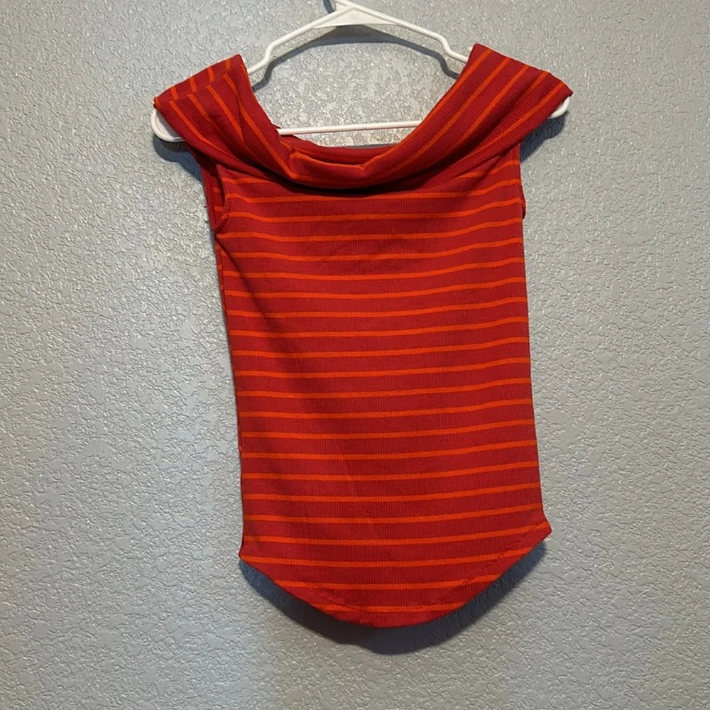 Free People Off-Shoulder Striped Top